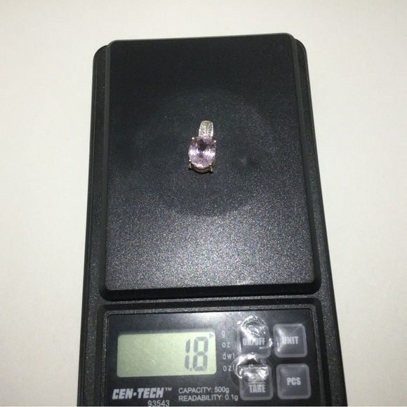 14K Kunzite and Diamond Pendant - Picture 12 of 12